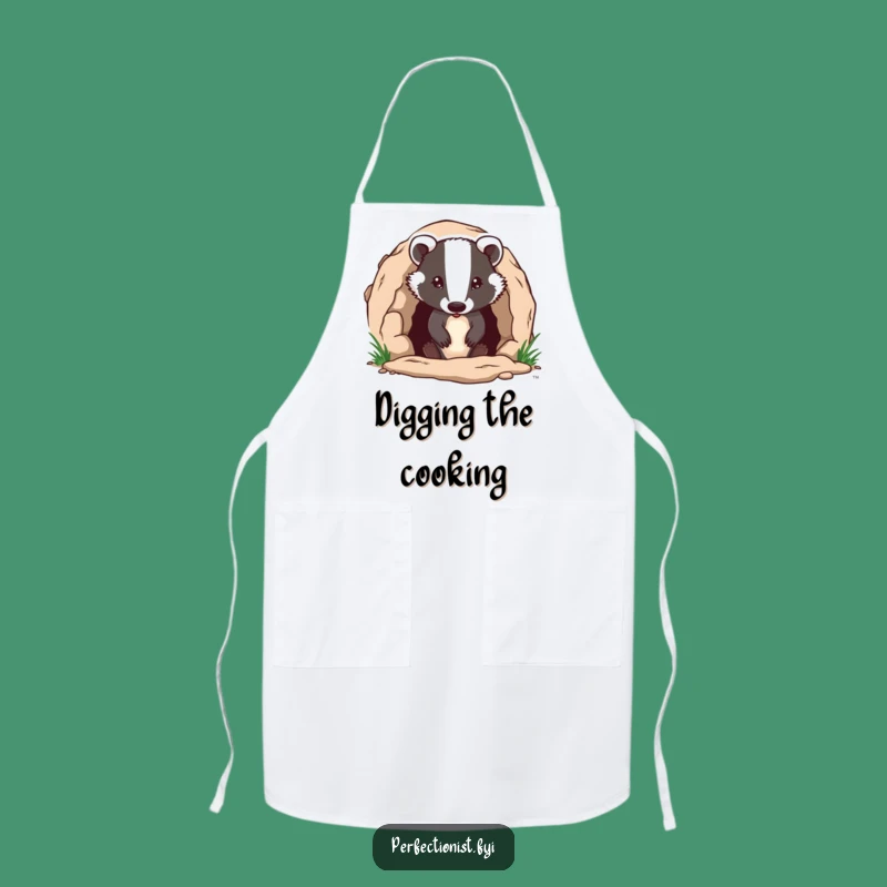 Funny Badger Apron: Kitchen Humor for Diligent Home Cooks
