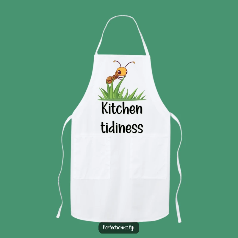 Funny Ant Apron: Diligent Grass Straightener, Perfect For A Meticulous Chef Gift