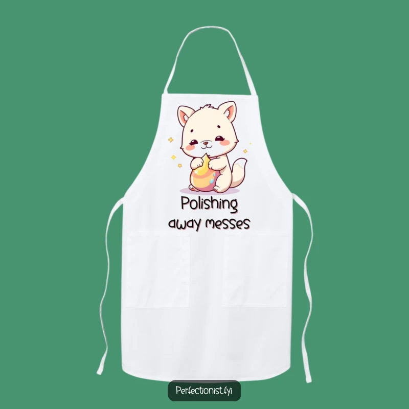Funny Apron: Animal's Polishing Power - Hilarious Kitchen Gift for the Sparkly Chef!