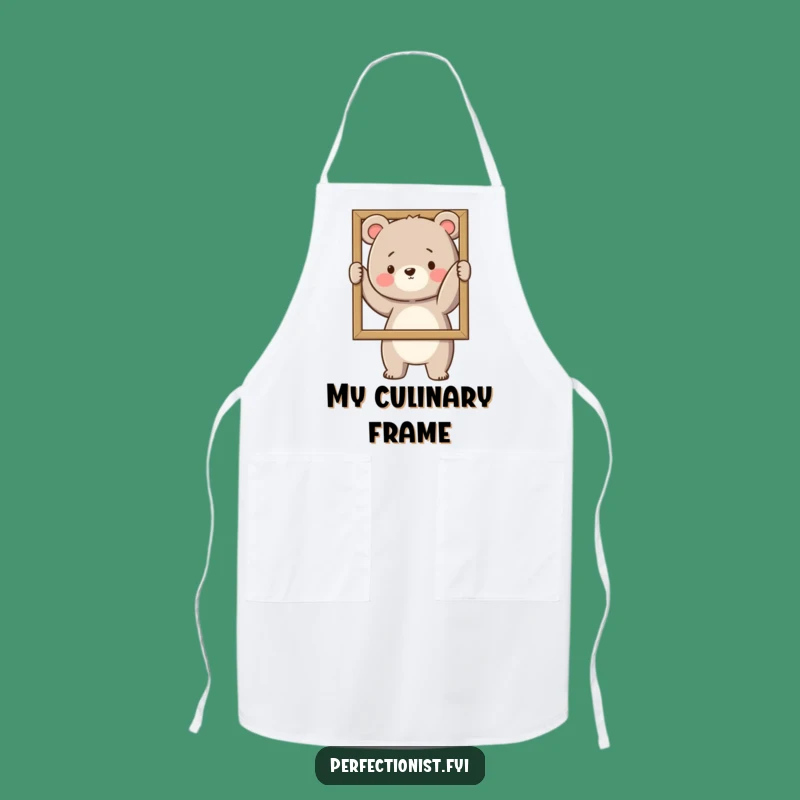 Funny Bear Straightening Apron: Precise Kitchen Wear, Ideal Funny Gift
