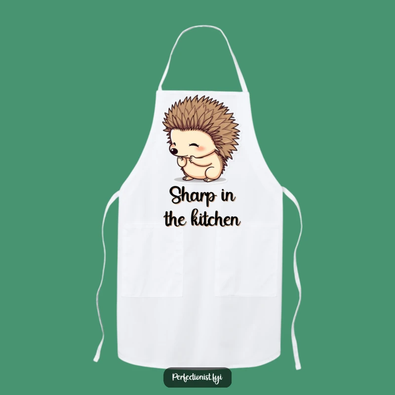 Funny Hedgehog Apron: Kitchen Humor for Neat Chefs Who Groom Perfectly