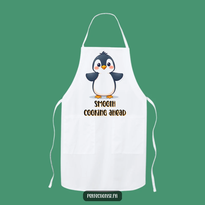 Funny Penguin Apron: Kitchen Humor for Polished Chefs Who Smooth Perfectly