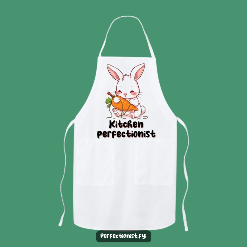 Funny Rabbit Carrot Detailing Apron, Perfect for Precise Cooks