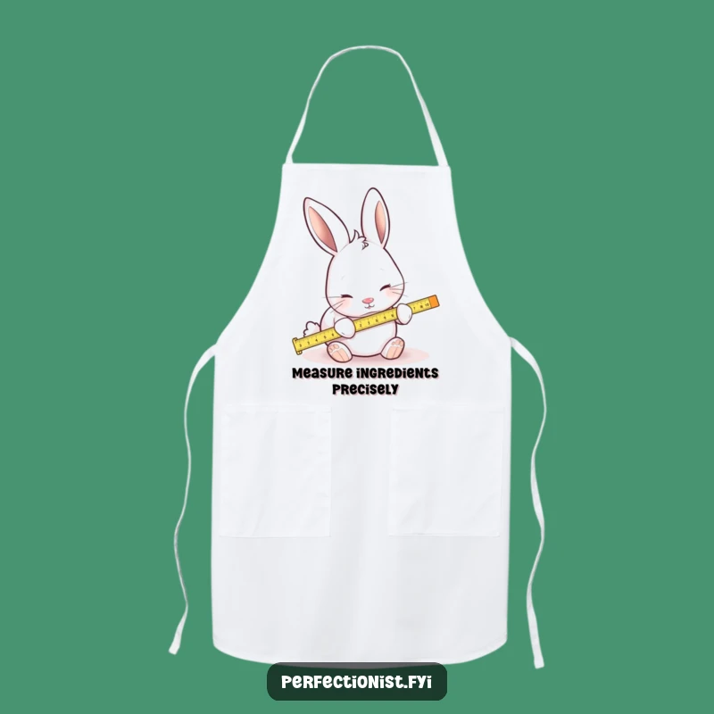 Funny Measuring Rabbit Apron: Cook with Hilarious Precision!
