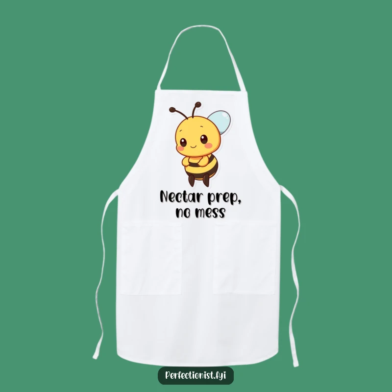 Funny Precise Bee Apron, Kitchen Nectar Alignment Chef Wear, Humorous Gift for Bakers