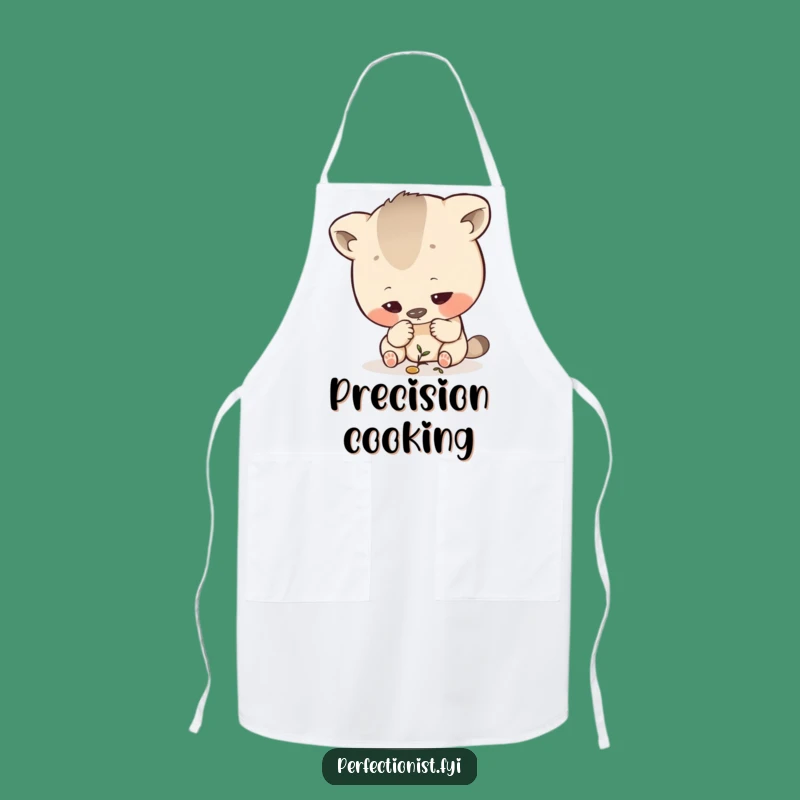 Funny Inspecting Apron: Exacting Animal's Detail Focus, Kitchen Funny Gift