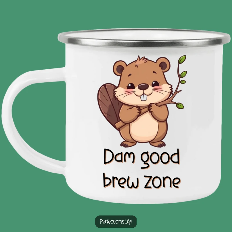 Funny Beaver Camping Mug: Determined Character Outdoors, Your Adventure Funny Gift!