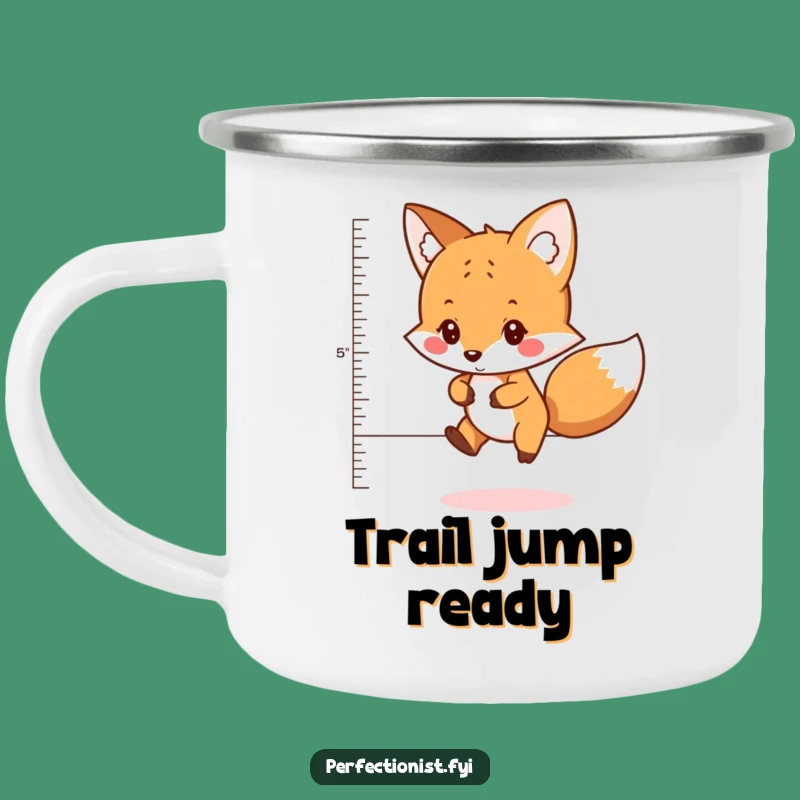Funny Fox Camping Mug: Careful Jumper's Brew, Your Adventure Funny Gift!