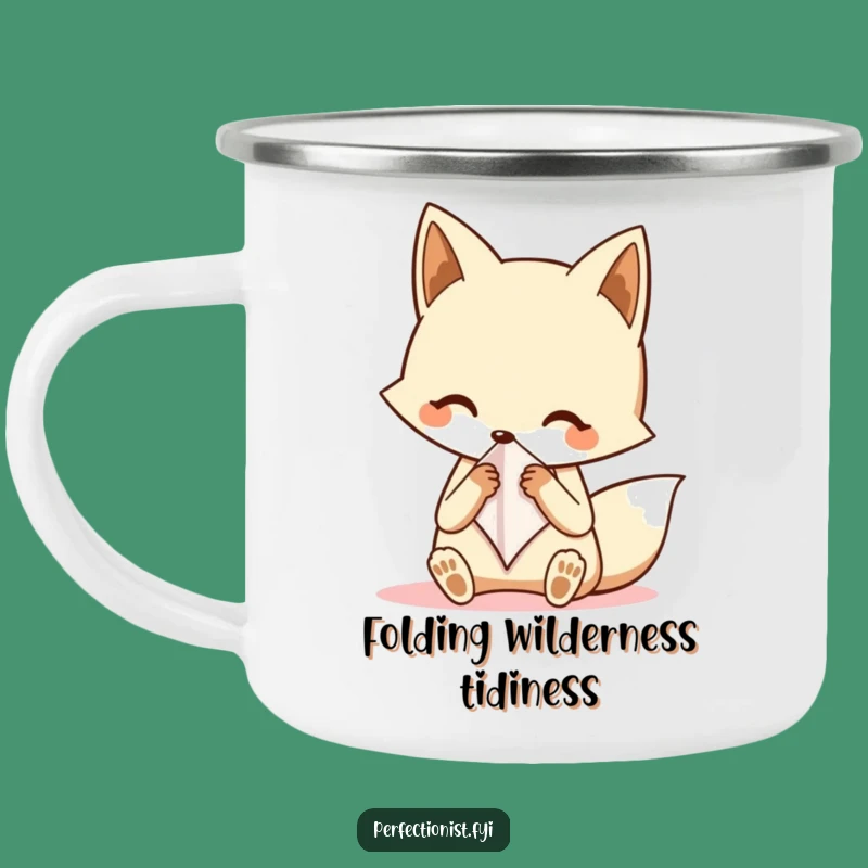 Funny Fox Camping Mug - Dapper Adventures with Humor!