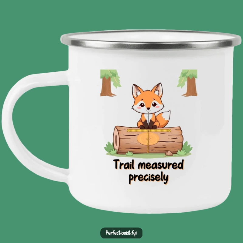 Funny Fox Measuring Camping Mug: Explore with Precision - A Rugged Funny Gift
