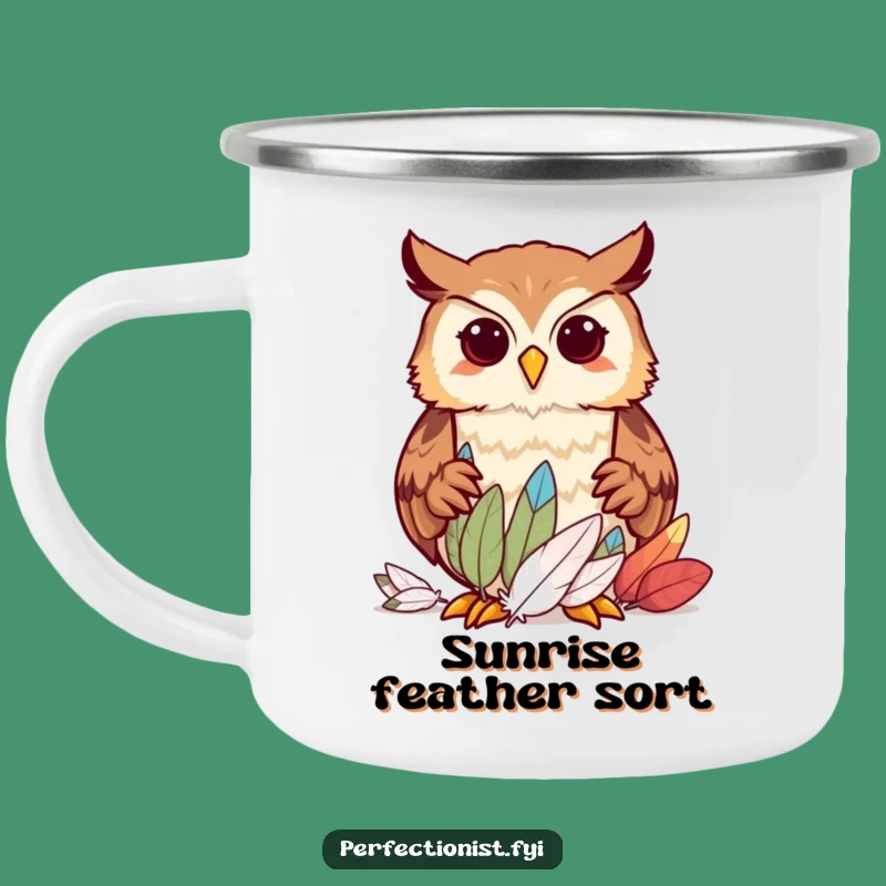 Funny Owl Camping Mug: Durable Humor for Organized Adventures and Hot Drinks