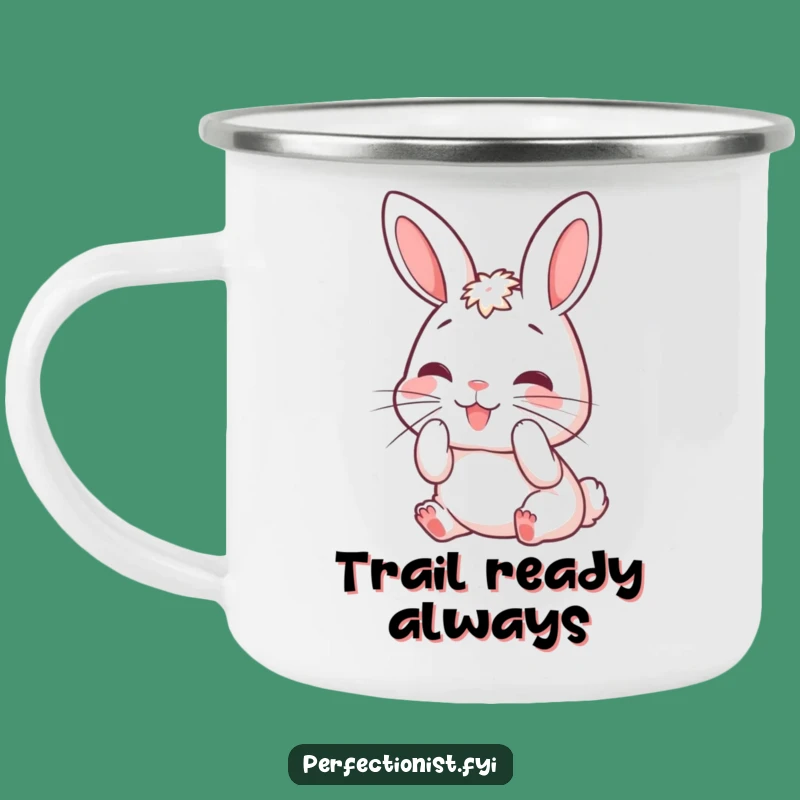 Funny Rabbit Whisker Camping Mug - Durable and Hilarious Outdoor Companion