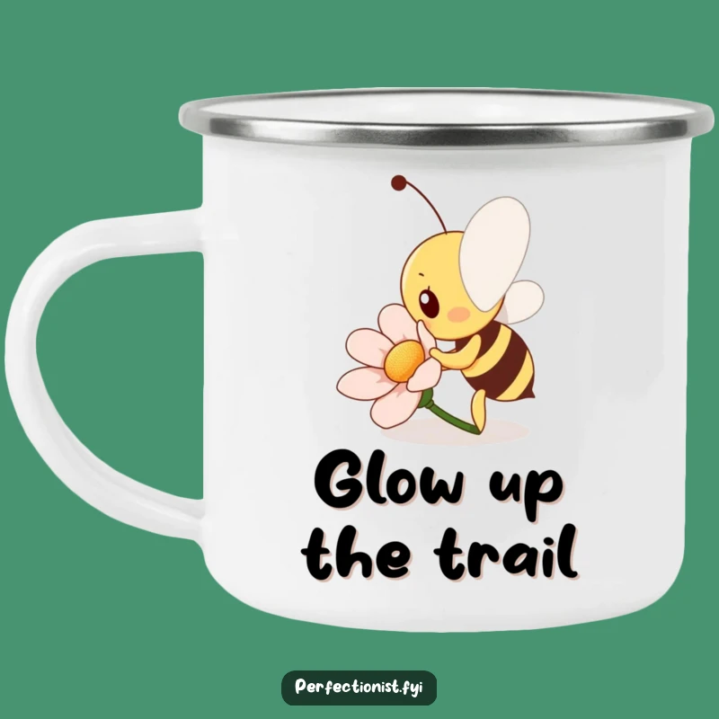 Funny Bee Enamel Mug: The Perfect Gift for Outdoorsy Workers