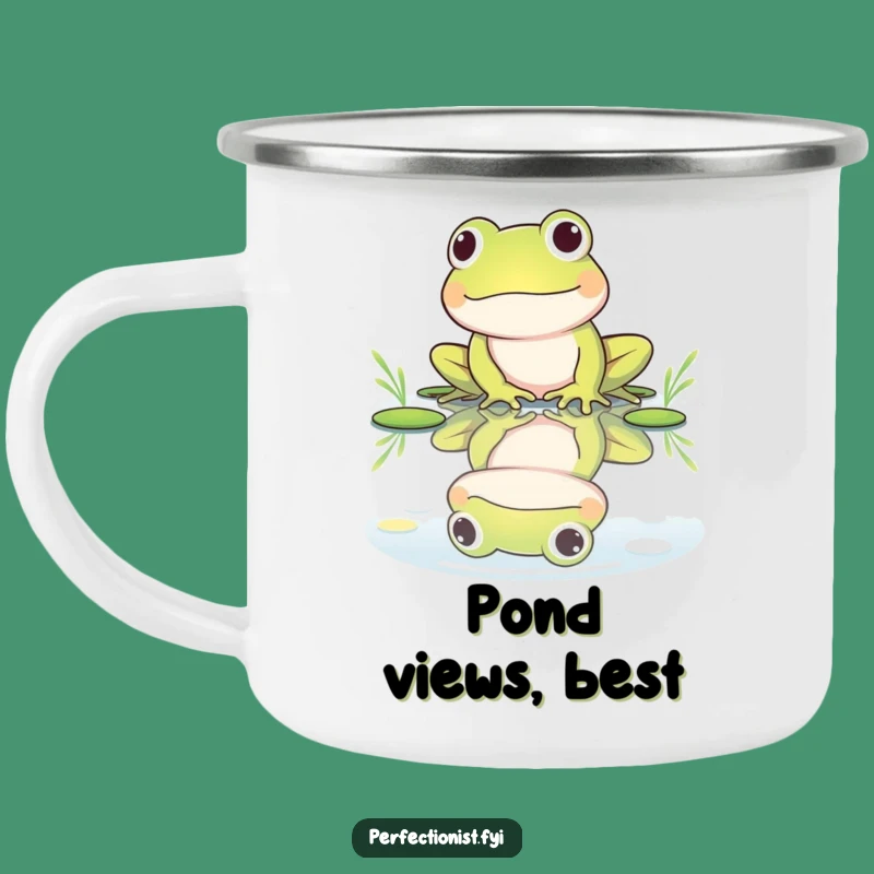 Funny Frog Pond Camp Mug - Adventure Ready Humorous Gift