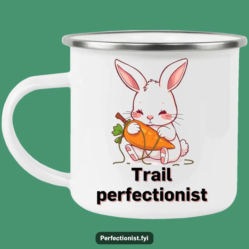 Funny Rabbit Carrot Detailing Camping Mug, Precise Outdoor Companion