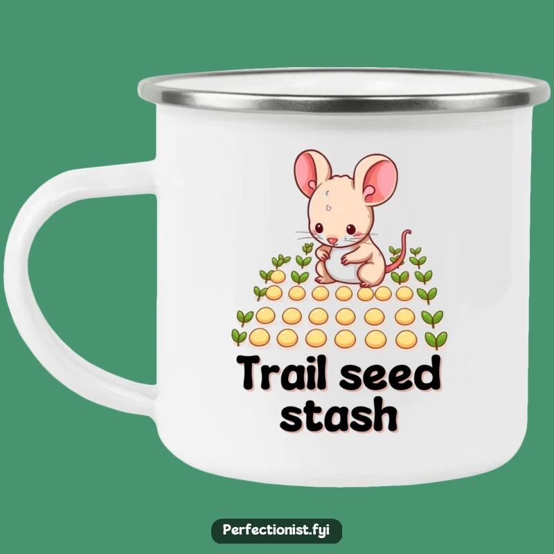Funny Mouse Camping Mug: Durable Humor for Tidy Adventures and Hot Drinks