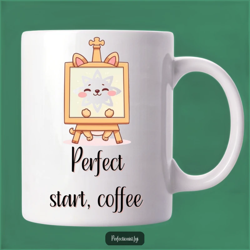 Funny Happy Animal Mug - Admiring Symmetry and a Perfect Gift!