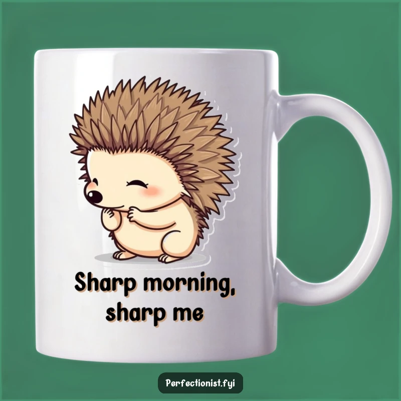 Funny Hedgehog Grooming Mug: Perfect Gift for Neat Freaks and Prickly Personalities