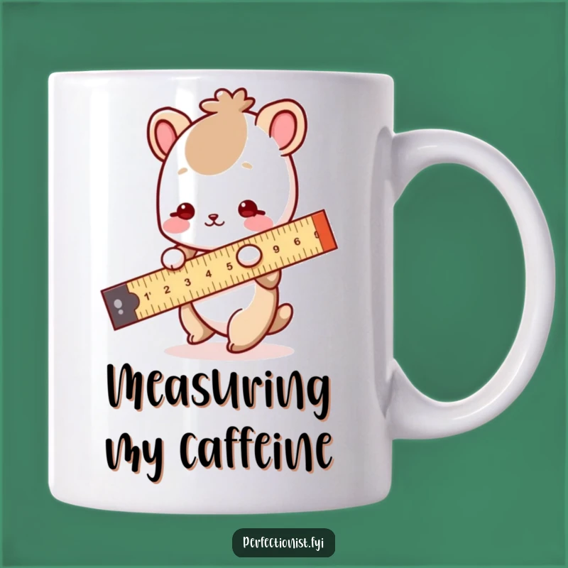 Funny Measuring Animal Mug: Precise Humor - The Perfect Funny Gift for Detail Lovers!