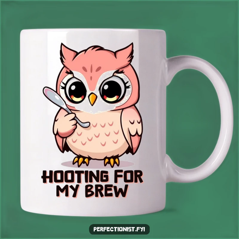 Funny Owl Spoon Polisher Mug: A Gleaming Gift for Neat Freaks