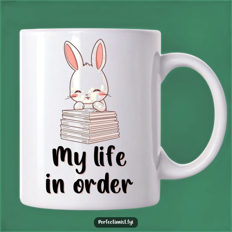 Funny Rabbit Paperwork Master Mug: The Perfect Gift for Organized Chaos Lovers