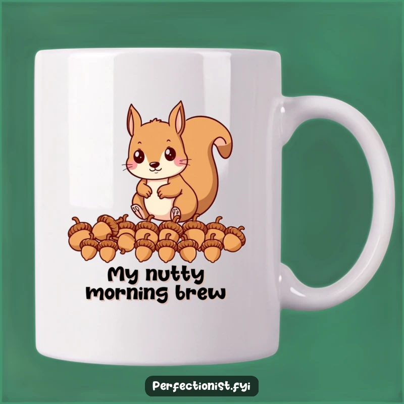 Funny Squirrel Acorn Arranger Mug: A Nutty Gift for Organizers