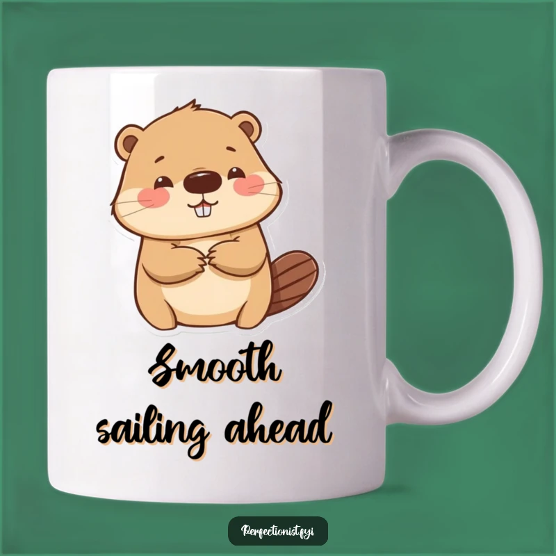 Funny Beaver Smoothing Paper Mug - Perfect Gift for Detail-Oriented Friends!