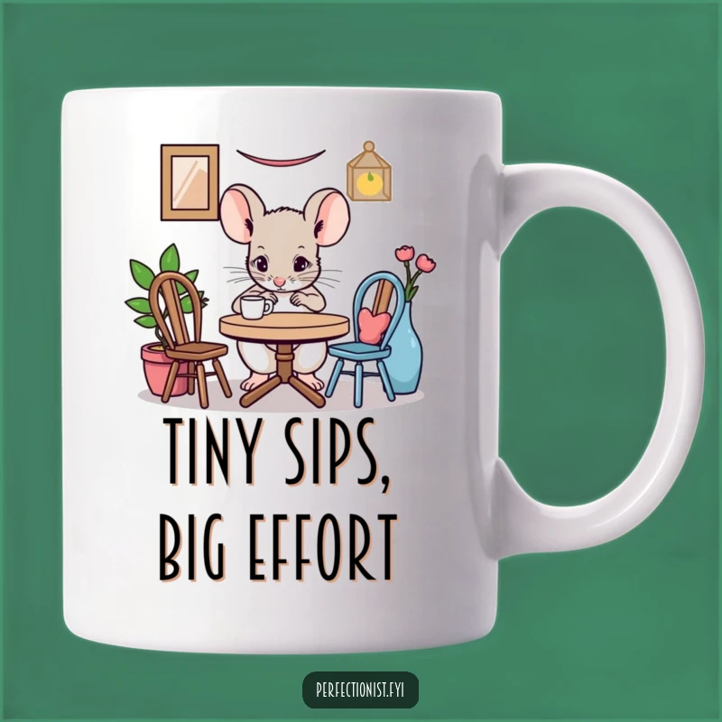 Funny Mouse Table Setting Mug - Perfect Gift for Tiny Detail Lovers!