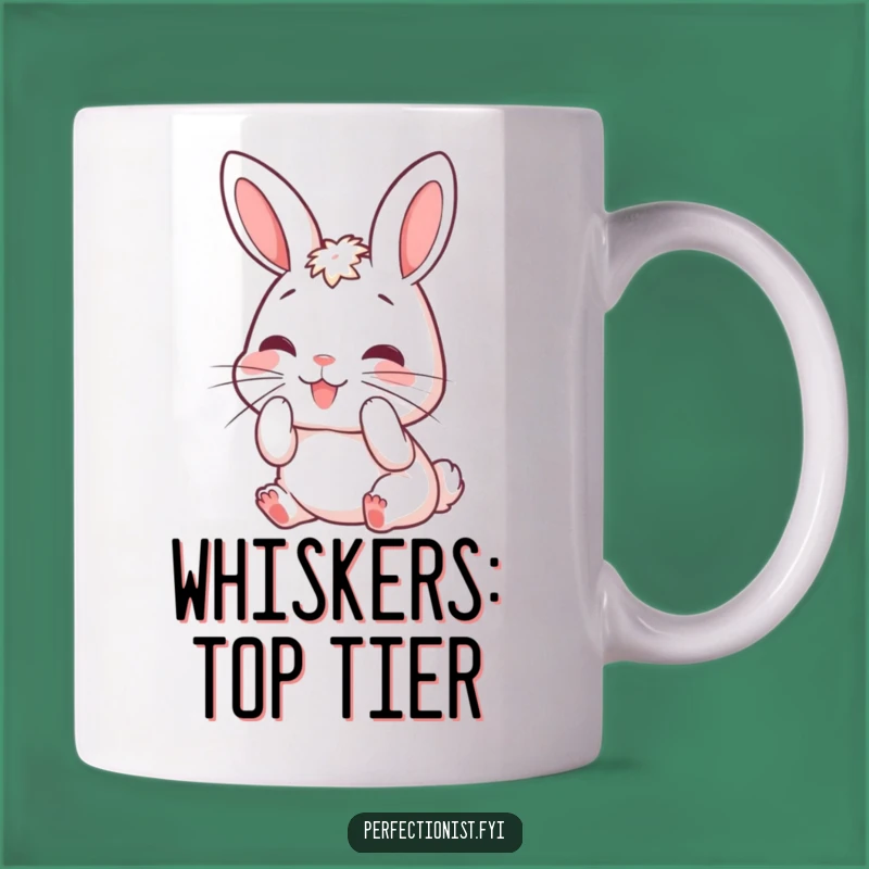 Funny Rabbit Grooming Whiskers Mug - Perfect Humorous Gift for Bunny Lovers