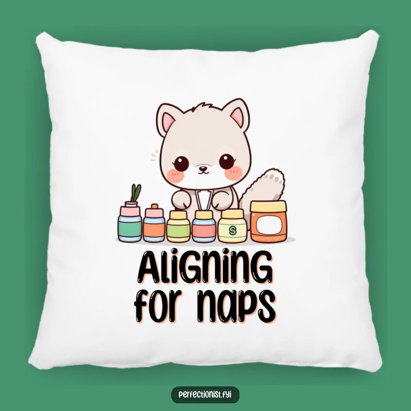 Funny Pillow: Animal Alignment Comfort - Hilarious Cushion and Gift for Neat Freaks!