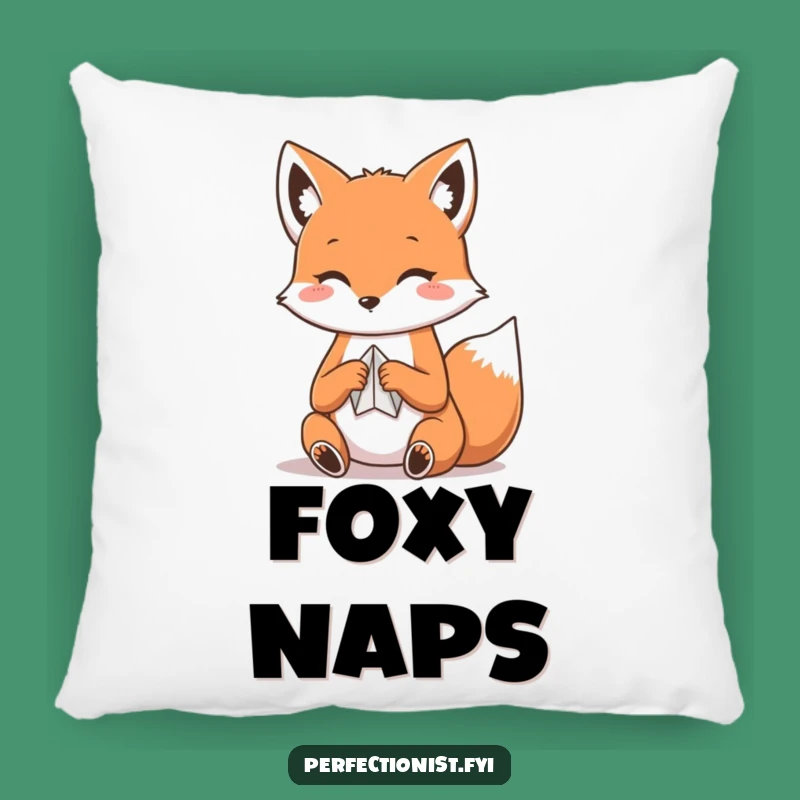 Comfortably Funny Kawaii Fox Pillow: Origami Fox Folding Paper, Soft Funny Gift