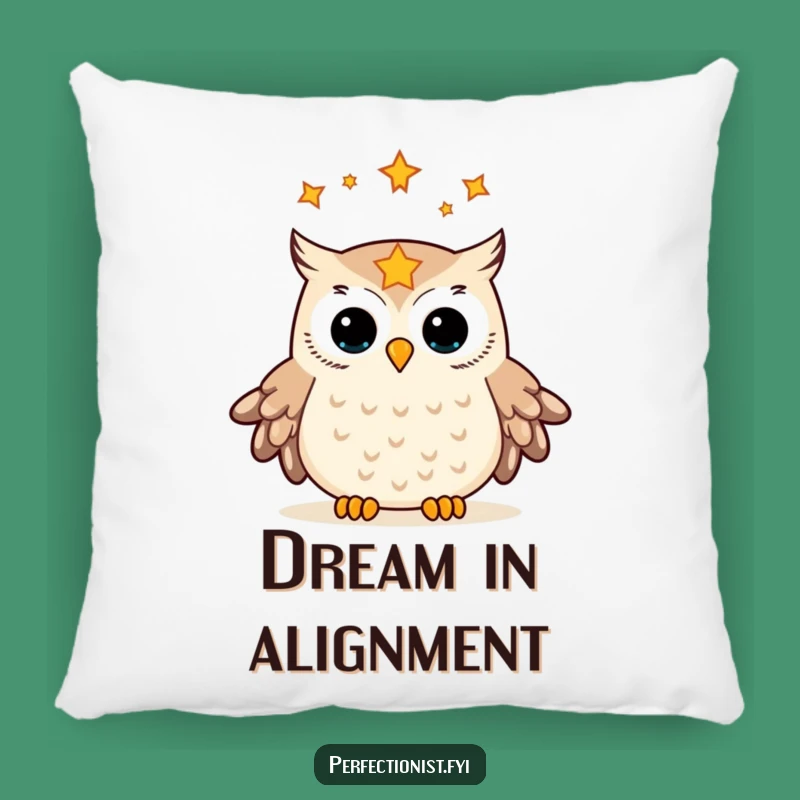 Funny Owl Pillow: Rest with the Celestial Organizer - A Soft and Wise Funny Gift