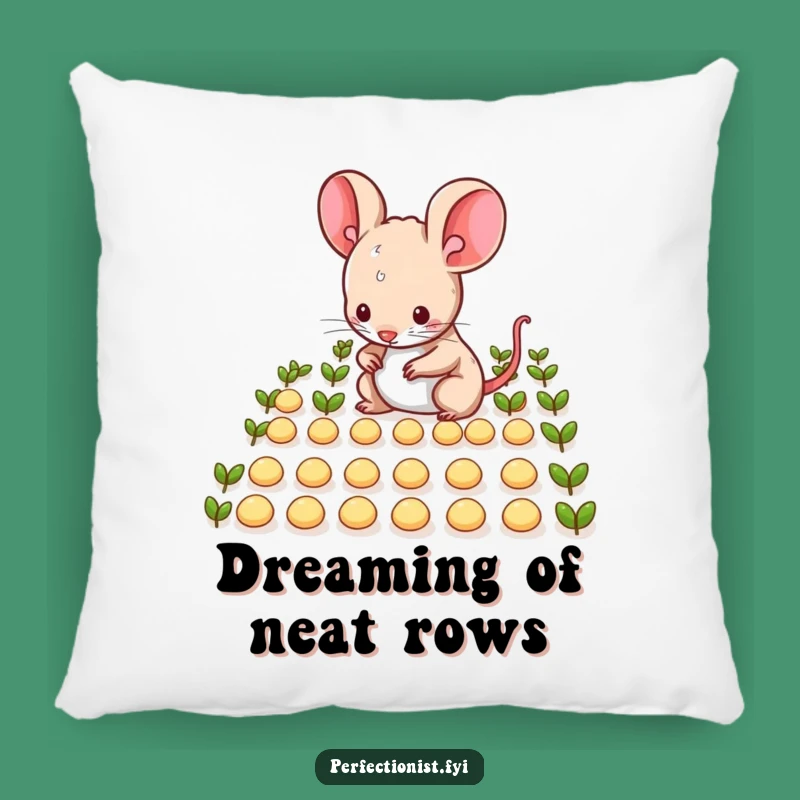 Funny Mouse Pillow: Soft Comfort with Hilarious Seed Arranging Decor