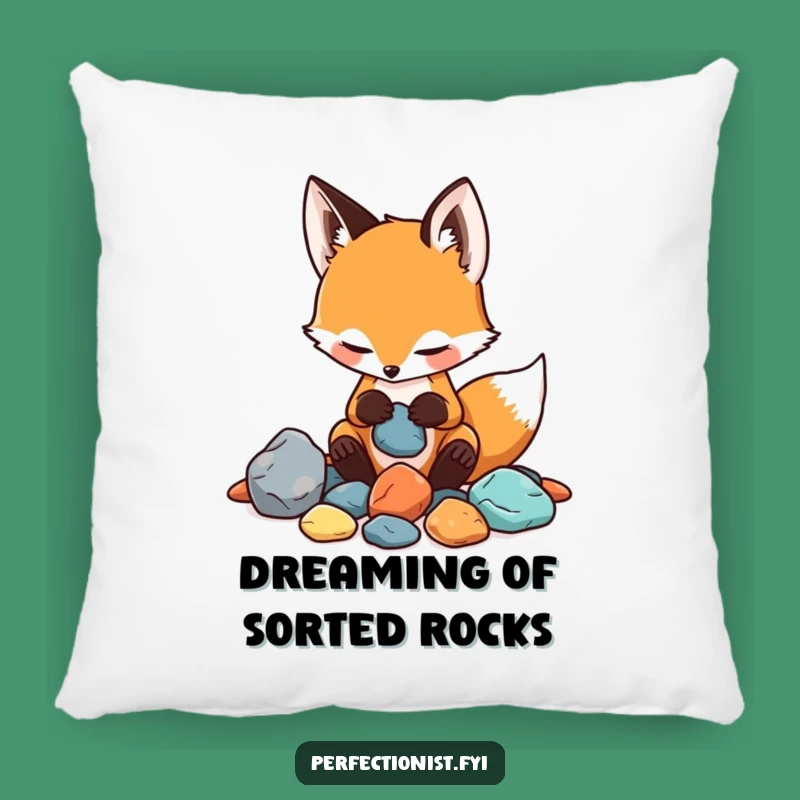 Funny Sorting Fox Pillow: Rest and Relax with Hilarious Collector Comfort!