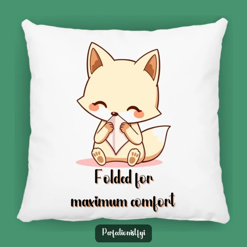 Funny Fox Pillow - Cozy Comfort Meets Dapper Humor!