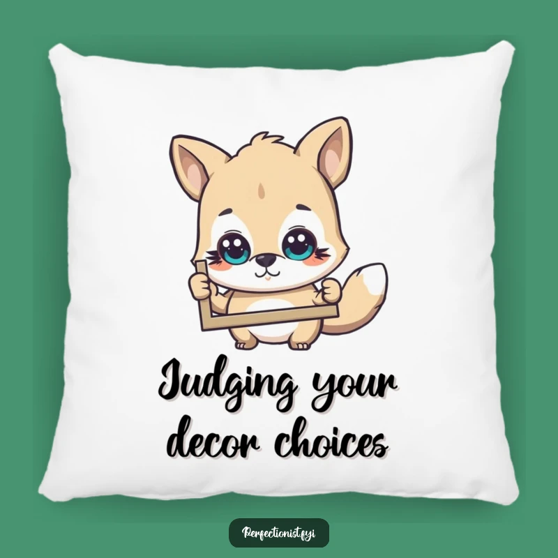 Funny Pillow: Critical Animal Comfort - Hilarious Cushion and Gift for the Perceptive!