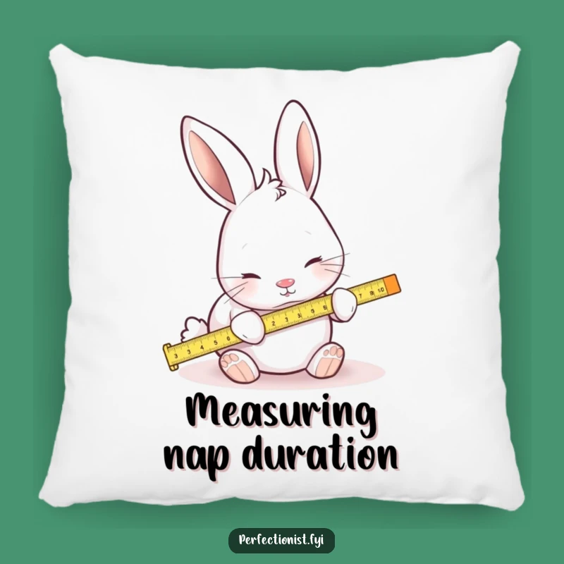 Funny Measuring Rabbit Pillow: Rest with Hilarious Precision Comfort!