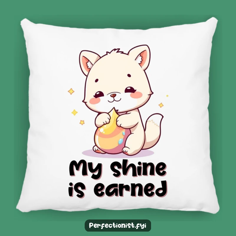 Funny Pillow: Polishing Animal Comfort - Hilarious Cushion and Gift for the Spotless!