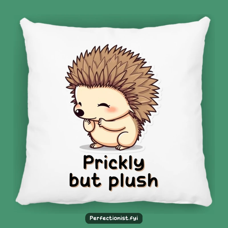 Funny Hedgehog Pillow: Soft Comfort with Hilarious Spine Grooming Decor
