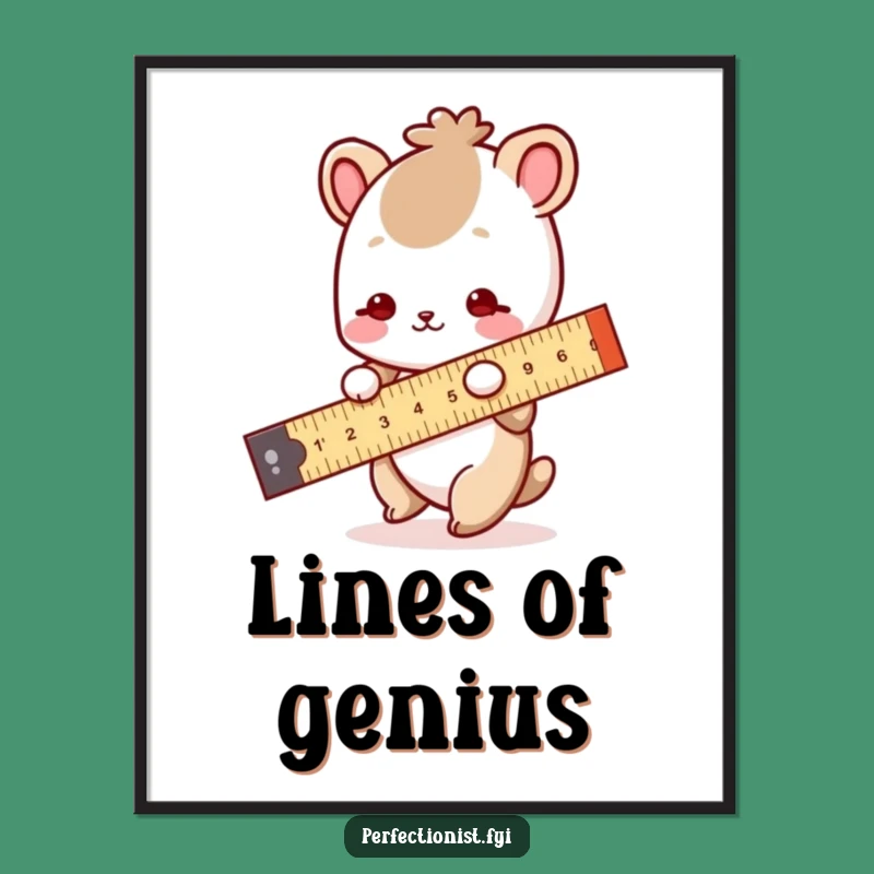 Funny Digital Art: Animal's Precise Measurement - Hilarious Decor and Gift Download!