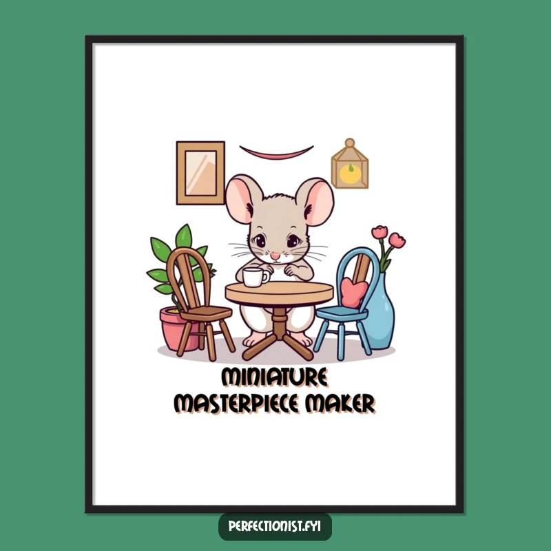 Funny Mouse Digital Print - Frame Miniature Humor in Your Home!