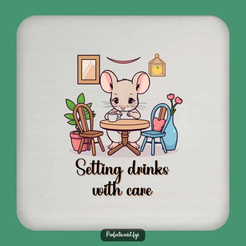 Funny Mouse Coasters - Protect Surfaces with Miniature Charm!