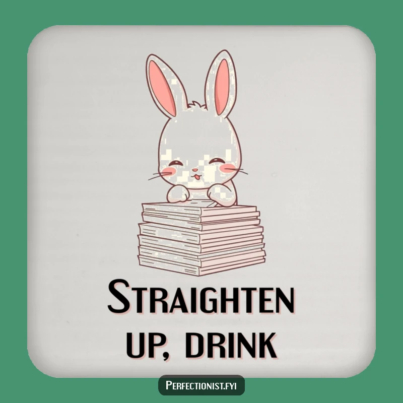 Funny Rabbit Coaster Set: The Perfect Gift for Tidy Tabletops