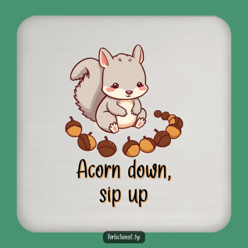 Funny Squirrel Coaster Set: The Perfect Gift for Tidy Planners
