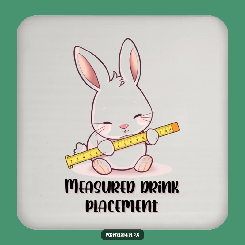 Funny Measuring Rabbit Coaster: Protect Surfaces with Hilarious Precision!