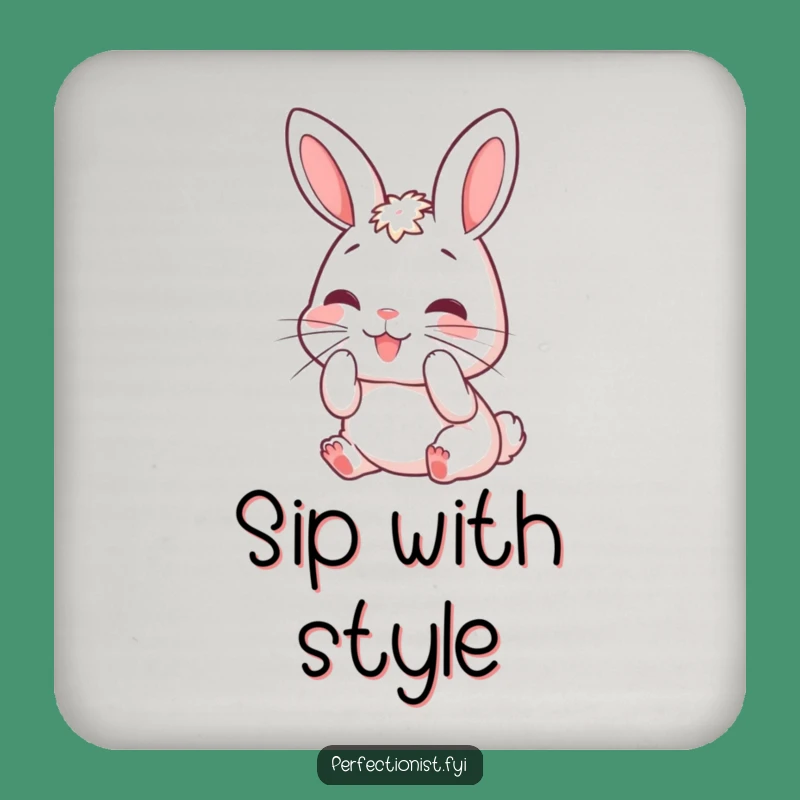 Funny Rabbit Whisker Coasters - Protect Surfaces with Humorous Style