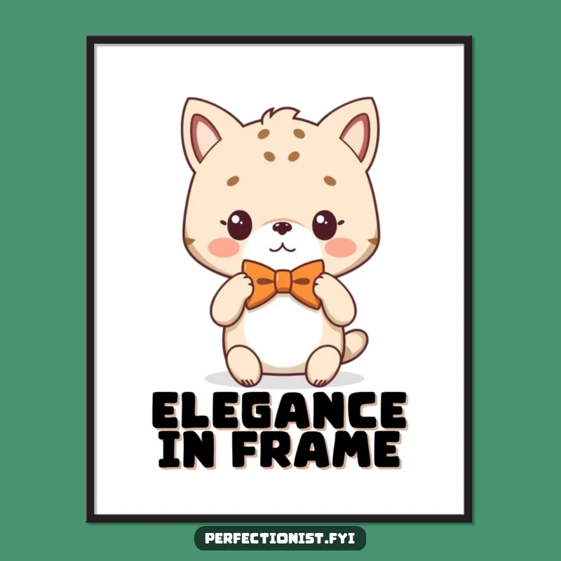 Funny Dapper Animal Poster: Add Sophistication to Your Walls with This Funny Gift
