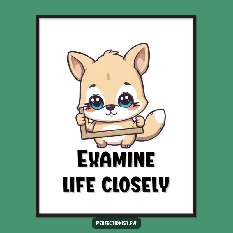 Funny Poster: Animal's Critical Eye Art - Hilarious Wall Decor and Gift Idea!