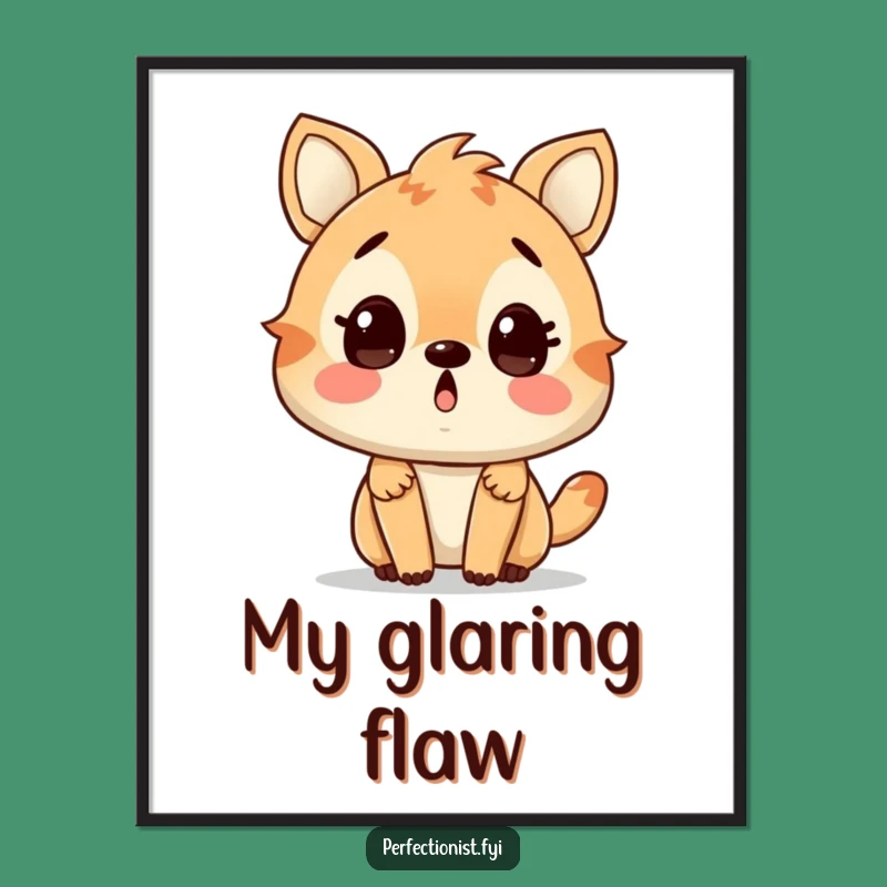 Funny Surprised Animal Poster - Decorate with a Hilarious Flaw Find!