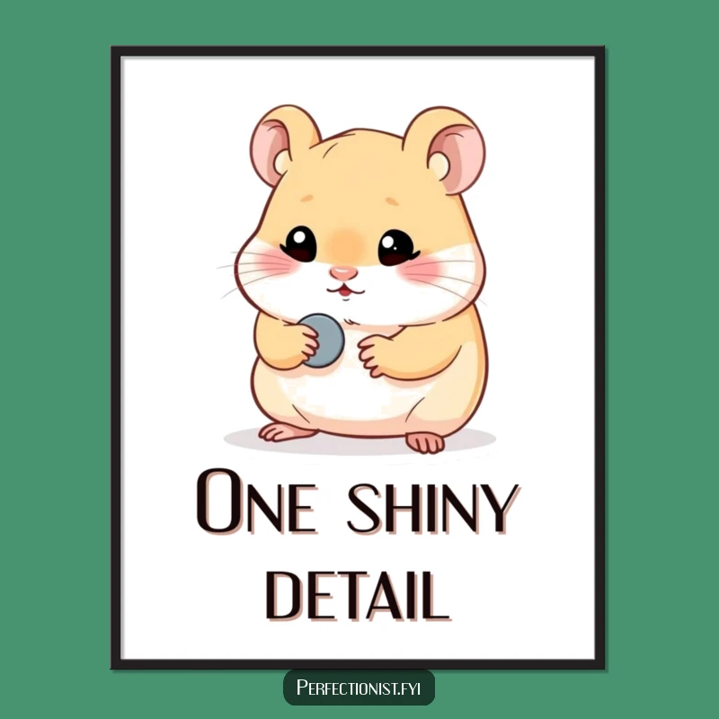 Funny Hamster Poster: Polish Your Wall Art - A Hilarious Gift!